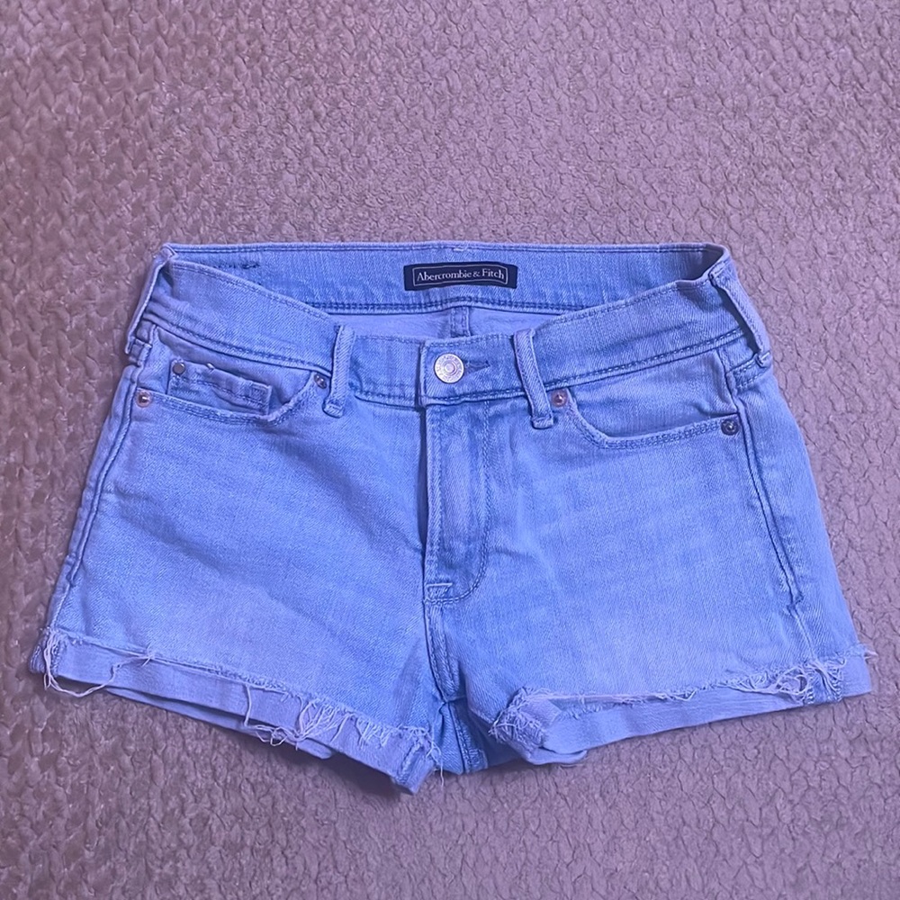 Abercrombie & fitch light wash shorts
